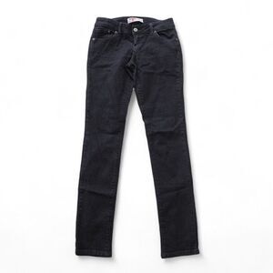 T Five Denim Mid Rise Straight Leg Jeans Distressed Black Juniors 7